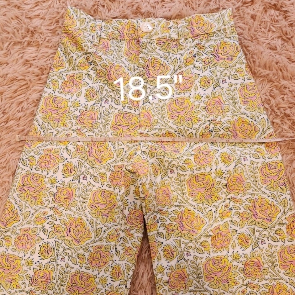 SZ BLOCKPRINTS x J CREW Floral Disco Pants & Shirt Set XS - Picture 13 of 16